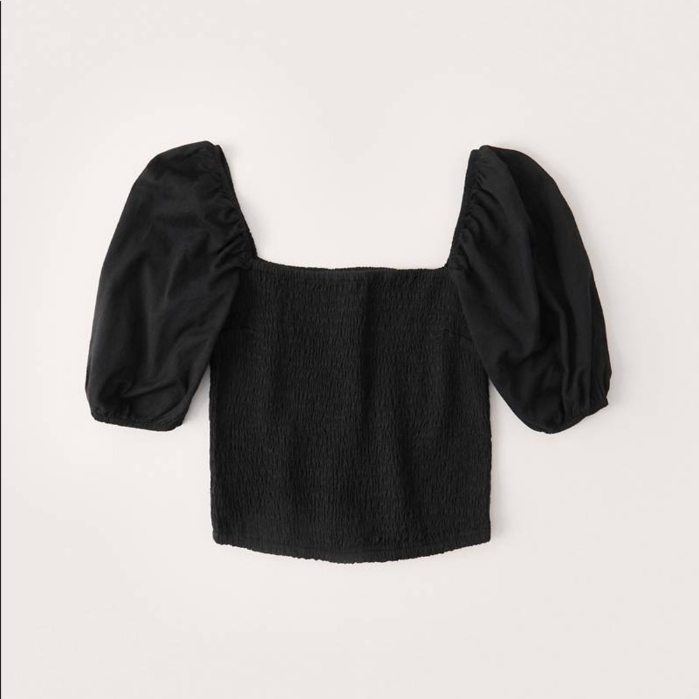 Abercrombie Puff Sleeve Smocked Blouse